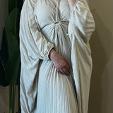 Robe longue plissée
